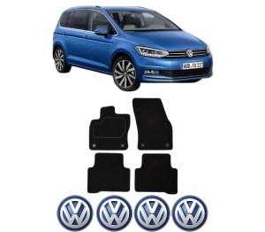 Set Covorase Presuri Volkswagen TOURAN (5T1) din 2015-2022, Auto, Material Textil Mocheta, Volkswagen - Img 2