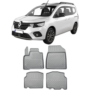 Set covorase RENAULT KANGOO III din 06.2021 - Prezent, covorase tavita, caroserie VAN, ampatament scurt si lung, NU CORESPUNDE PENTRU ELECTRIC, compatibile cu autoturismul RENAULT KANGOO III, ARISTAR - Img 2