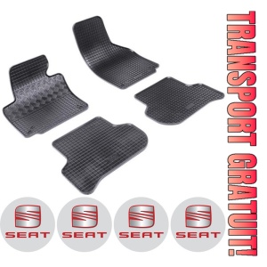 Set covorase Seat Altea Hatchback 2004 - 08.2015 si 4 stickere rotunde Seat