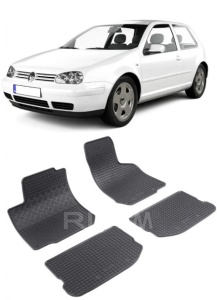 Set covorase Volkswagen Golf 4 Hatchback 1998 - 2003 si 4 stickere rotunde Volkswagen accesorii pentru autoturismul tau - masina v4319