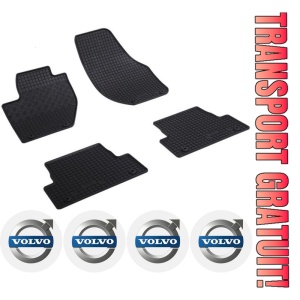 Set covorase Volvo V40 II Hatchback 07.2012 - prezent si 4 stickere rotunde Volvo