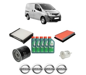 Set Pachet filtre revizie Bosch, 5 litrii ulei Castrol 10W40 NISSAN NV200 Van 1.6 16V (VM20, M20N, M20, M20L, M20M) din 2010, 4x Stickere auto cu NISSAN - Img 2