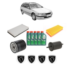 Set Pachet filtre revizie Bosch, 5 litrii ulei Castrol 10W40 PEUGEOT 406 Break (8E/F) 1.8 16V din 2000-2004, 4x Stickere auto cu PEUGEOT - Img 2