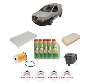 Set Pachet filtre revizie Bosch, 5 litrii ulei Castrol 5W40 CITROEN JUMPY II Platform/Chassis 1.6 HDi 90 16V din 2007-2016, 4x Stickere auto cu CITROEN - Img 2