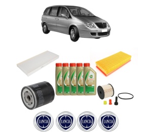 Set Pachet filtre revizie Bosch, 5 litrii ulei Castrol 5W40 LANCIA PHEDRA (179_) 2.2 JTD (179AXC1A) din 2002-2010, 4x Stickere auto cu LANCIA - Img 2