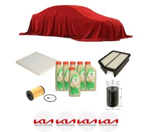 Set Pachet filtre revizie Bosch, 6 litrii ulei Castrol 5W30 KIA CARENS IV Van (A4) CRDi din 2015-2016, 4x Stickere auto cu KIA - Img 2
