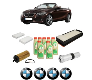 Set Pachet filtre revizie Bosch, 7 litrii ulei Castrol 5W30 BMW Seria X4 (F26) xDrive 35 d din 2014-2018, 4x Stickere auto cu BMW - Img 2