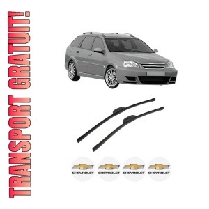 Set stergatoare auto CHEVROLET NUBIRA Estate din 2005-2011, pentru parbriz auto, 2 bucati, Bosch Aerotwin Retrofit, din cauciuc siliconat rezistent, 4 Stickere Auto CHEVROLET