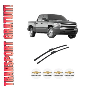 Set stergatoare auto CHEVROLET SILVERADO 1500 din 2007, pentru parbriz auto, 2 bucati, Bosch Aerotwin Retrofit, din cauciuc siliconat rezistent, 4 Stickere Auto CHEVROLET