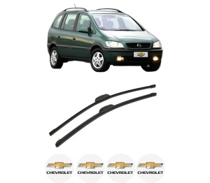 Set stergatoare auto CHEVROLET ZAFIRA (F75) din 2001-2012, pentru parbriz auto, 2 bucati, Bosch Aerotwin Retrofit, din cauciuc siliconat rezistent, 4 Stickere Auto CHEVROLET - Img 2