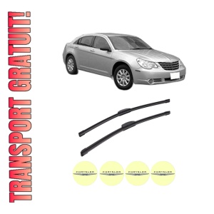 Set stergatoare auto CHRYSLER SEBRING (JS) din 2006-2010, pentru parbriz auto, 2 bucati, Bosch Aerotwin Retrofit, din cauciuc siliconat rezistent, 4 Stickere Auto CHRYSLER