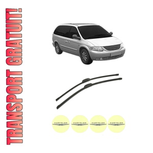 Set stergatoare auto CHRYSLER VOYAGER IV VAN (S_) din 2000-2007, pentru parbriz auto, 2 bucati, Bosch Aerotwin Retrofit, din cauciuc siliconat rezistent, 4 Stickere Auto CHRYSLER