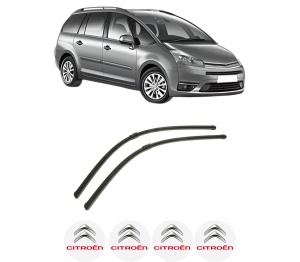 Set stergatoare auto CITROEN C4 GRAND PICASSO I (UA_) din 2006-2013, pentru parbriz auto, 2 bucati, Bosch Aerotwin, din cauciuc siliconat rezistent, 4 Stickere Auto CITROEN - Img 2