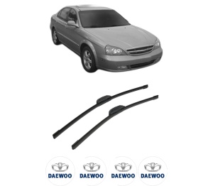 Set stergatoare auto DAEWOO MAGNUS din 2003-2004, pentru parbriz auto, 2 bucati, Bosch Aerotwin Retrofit, din cauciuc siliconat rezistent, 4 Stickere Auto DAEWOO - Img 2