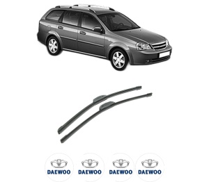 Set stergatoare auto DAEWOO NUBIRA Wagon (J100) din 1997-2000, pentru parbriz auto, 2 bucati, Bosch Aerotwin Retrofit, din cauciuc siliconat rezistent, 4 Stickere Auto DAEWOO - Img 2