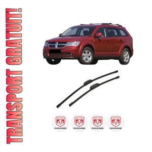 Set stergatoare auto DODGE JOURNEY VAN (JC) din 2008-2012, pentru parbriz auto, 2 bucati, Bosch Aerotwin Retrofit, din cauciuc siliconat rezistent, 4 Stickere Auto DODGE