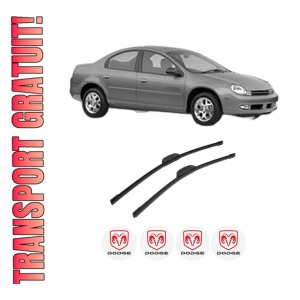 Set stergatoare auto DODGE NEON II din 1999-2006, pentru parbriz auto, 2 bucati, Bosch Aerotwin Retrofit, din cauciuc siliconat rezistent, 4 Stickere Auto DODGE
