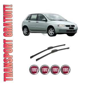 Set stergatoare auto FIAT STILO VAN (192_) din 2001-2008, pentru parbriz auto, 2 bucati, Bosch Aerotwin Retrofit, din cauciuc siliconat rezistent, 4 Stickere Auto FIAT