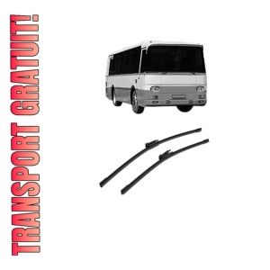 Set stergatoare auto HAVAL H9 din 2017, pentru parbriz auto, 2 bucati, Bosch Aerotwin, din cauciuc siliconat rezistent, 4 Stickere Auto HAVAL