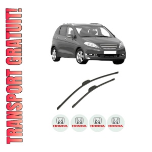 Set stergatoare auto HONDA FR-V (BE) din 2004-2007, pentru parbriz auto, 2 bucati, Bosch Aerotwin Retrofit, din cauciuc siliconat rezistent, 4 Stickere Auto HONDA