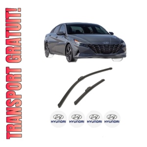 Set stergatoare auto HYUNDAI ELANTRA VII Saloon (CN7) din 2020, pentru parbriz auto, 2 bucati, Bosch Aerotwin Retrofit, din cauciuc siliconat rezistent, 4 Stickere Auto HYUNDAI