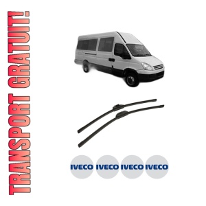 Set stergatoare auto Iveco DAILY IV Bus din 2006-2011, pentru parbriz auto, 2 bucati, Bosch Aerotwin Retro Truck, din cauciuc siliconat rezistent, 4 Stickere Auto Iveco