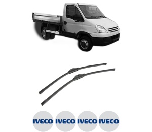 Set stergatoare auto Iveco DAILY IV Platform/Chassis din 2006-2011, pentru parbriz auto, 2 bucati, Bosch Aerotwin, din cauciuc siliconat rezistent, 4 Stickere Auto Iveco - Img 2
