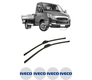 Set stergatoare auto Iveco DAILY V Platform/Chassis din 2011-2014, pentru parbriz auto, 2 bucati, Bosch Aerotwin Retro Truck, din cauciuc siliconat rezistent, 4 Stickere Auto Iveco - Img 2