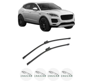 Set stergatoare auto JAGUAR E-PACE (X540) din 2017-2024, pentru parbriz auto, 2 bucati, Bosch Aerotwin, din cauciuc siliconat rezistent, 4 Stickere Auto JAGUAR - Img 2