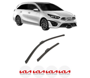 Set stergatoare auto KIA CEE'D Combi Van (JD) din 2012-2018, pentru parbriz auto, 2 bucati, Bosch Aerotwin Retrofit, din cauciuc siliconat rezistent, 4 Stickere Auto KIA - Img 2