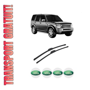Set stergatoare auto LAND ROVER DISCOVERY III VAN (L319) din 2007-2009, pentru parbriz auto, 2 bucati, Bosch Aerotwin Retrofit, din cauciuc siliconat rezistent, 4 Stickere Auto LAND ROVER