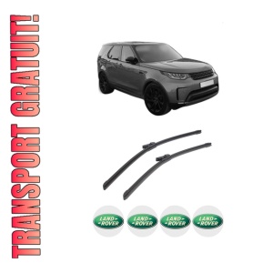 Set stergatoare auto LAND ROVER DISCOVERY V (L462) din 2016-2024, pentru parbriz auto, 2 bucati, Bosch Aerotwin, din cauciuc siliconat rezistent, 4 Stickere Auto LAND ROVER