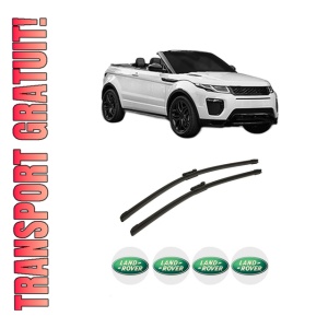 Set stergatoare auto LAND ROVER RANGE ROVER EVOQUE Convertible (L538) din 2015-2019, pentru parbriz auto, 2 bucati, Bosch Aerotwin, din cauciuc siliconat rezistent, 4 Stickere Auto LAND ROVER