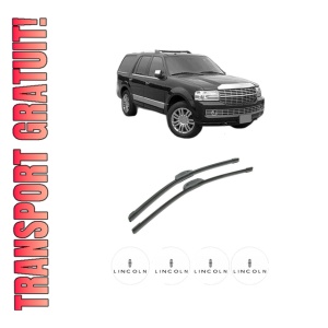 Set stergatoare auto LINCOLN NAVIGATOR (U326) din 2006-2017, pentru parbriz auto, 2 bucati, Bosch Aerotwin Retrofit, din cauciuc siliconat rezistent, 4 Stickere Auto LINCOLN