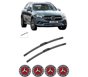 Set stergatoare auto MERCEDES-BENZ GLC (X254) din 2022-2024, pentru parbriz auto, 2 bucati, Bosch Aerotwin, din cauciuc siliconat rezistent, 4 Stickere Auto MERCEDES-BENZ - Img 2