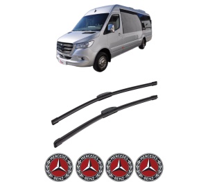 Set stergatoare auto MERCEDES-BENZ SPRINTER CLASSIC 4,6-t Van (B909) din 2017, pentru parbriz auto, 2 bucati, Bosch Aerotwin Retrofit, din cauciuc siliconat rezistent, 4 Stickere Auto MERCEDES-BENZ - Img 2
