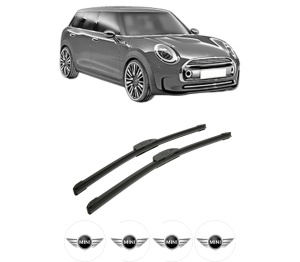 Set stergatoare auto MINI MINI CLUBMAN (R55) din 2007-2014, pentru parbriz auto, 2 bucati, Bosch Aerotwin Retrofit, din cauciuc siliconat rezistent, 4 Stickere Auto MINI - Img 2