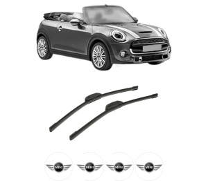 Set stergatoare auto MINI MINI Convertible (F57) din 2014-2023, pentru parbriz auto, 2 bucati, Bosch Aerotwin Retrofit, din cauciuc siliconat rezistent, 4 Stickere Auto MINI - Img 2