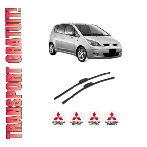 Set stergatoare auto MITSUBISHI COLT VI (Z3_A, Z2_A) din 2004-2012, pentru parbriz auto, 2 bucati, Bosch Aerotwin Retrofit, din cauciuc siliconat rezistent, 4 Stickere Auto MITSUBISHI
