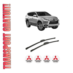 Set stergatoare auto MITSUBISHI PAJERO SPORT III (KS_) din 2015, pentru parbriz auto, 2 bucati, Bosch Aerotwin Retrofit, din cauciuc siliconat rezistent, 4 Stickere Auto MITSUBISHI