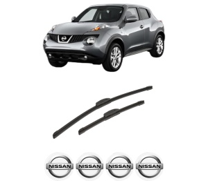 Set stergatoare auto NISSAN JUKE Van (F15) din 2010-2019, pentru parbriz auto, 2 bucati, Bosch Aerotwin Retrofit, din cauciuc siliconat rezistent, 4 Stickere Auto NISSAN - Img 2