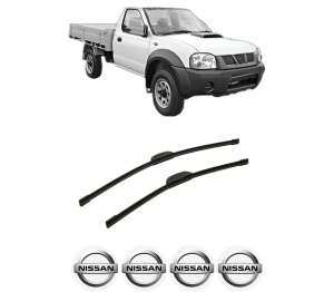 Set stergatoare auto NISSAN NAVARA NP300 Platform/Chassis (D40) din 2008-2010, pentru parbriz auto, 2 bucati, Bosch Aerotwin Retrofit, din cauciuc siliconat rezistent, 4 Stickere Auto NISSAN - Img 2