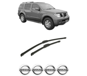 Set stergatoare auto NISSAN PATHFINDER IV (R52) din 2013, pentru parbriz auto, 2 bucati, Bosch Aerotwin Retrofit, din cauciuc siliconat rezistent, 4 Stickere Auto NISSAN - Img 2
