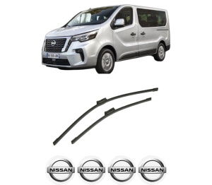 Set stergatoare auto NISSAN PRIMASTAR Bus (X82) din 2021, pentru parbriz auto, 2 bucati, Bosch Aerotwin, din cauciuc siliconat rezistent, 4 Stickere Auto NISSAN - Img 2