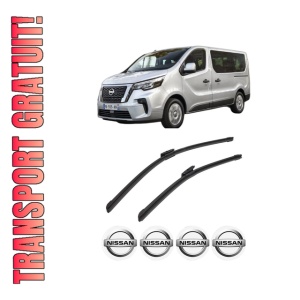 Set stergatoare auto NISSAN PRIMASTAR Bus (X82) din 2021, pentru parbriz auto, 2 bucati, Bosch Aerotwin Multi, din cauciuc siliconat rezistent, 4 Stickere Auto NISSAN