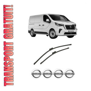 Set stergatoare auto NISSAN PRIMASTAR Van (X82) din 2021, pentru parbriz auto, 2 bucati, Bosch Aerotwin, din cauciuc siliconat rezistent, 4 Stickere Auto NISSAN