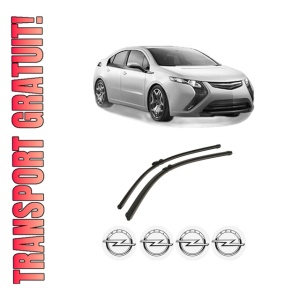 Set stergatoare auto OPEL AMPERA (R12) din 2011-2015, pentru parbriz auto, 2 bucati, Bosch Aerotwin, din cauciuc siliconat rezistent, 4 Stickere Auto OPEL