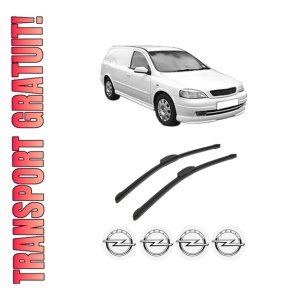Set stergatoare auto OPEL ASTRA G Estate Van (F70) din 1998-2005, pentru parbriz auto, 2 bucati, Bosch Aerotwin Retrofit, din cauciuc siliconat rezistent, 4 Stickere Auto OPEL