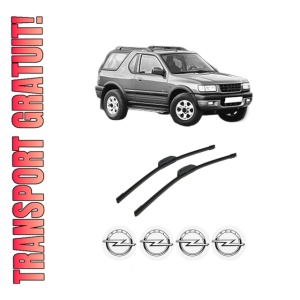 Set stergatoare auto OPEL FRONTERA B (U99) din 1998-2004, pentru parbriz auto, 2 bucati, Bosch Aerotwin Retrofit, din cauciuc siliconat rezistent, 4 Stickere Auto OPEL