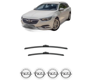 Set stergatoare auto OPEL INSIGNIA B Country Tourer (Z18) din 2017-2018, pentru parbriz auto, 2 bucati, Bosch Aerotwin, din cauciuc siliconat rezistent, 4 Stickere Auto OPEL - Img 2